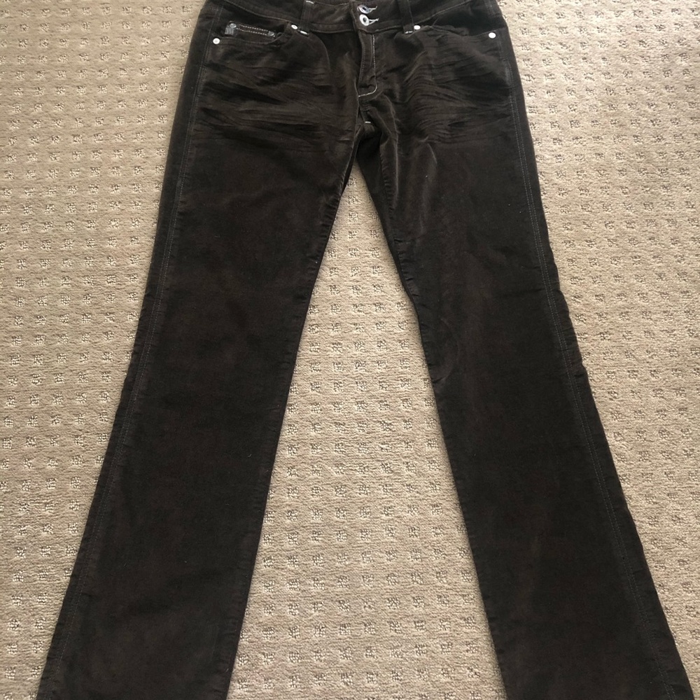 Miss Me size 30 crushed velvet pants.